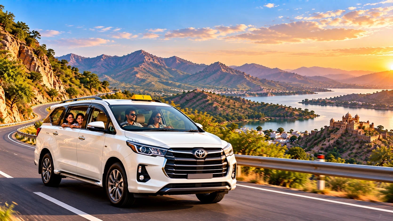 Outstation cab rental from Jaipur