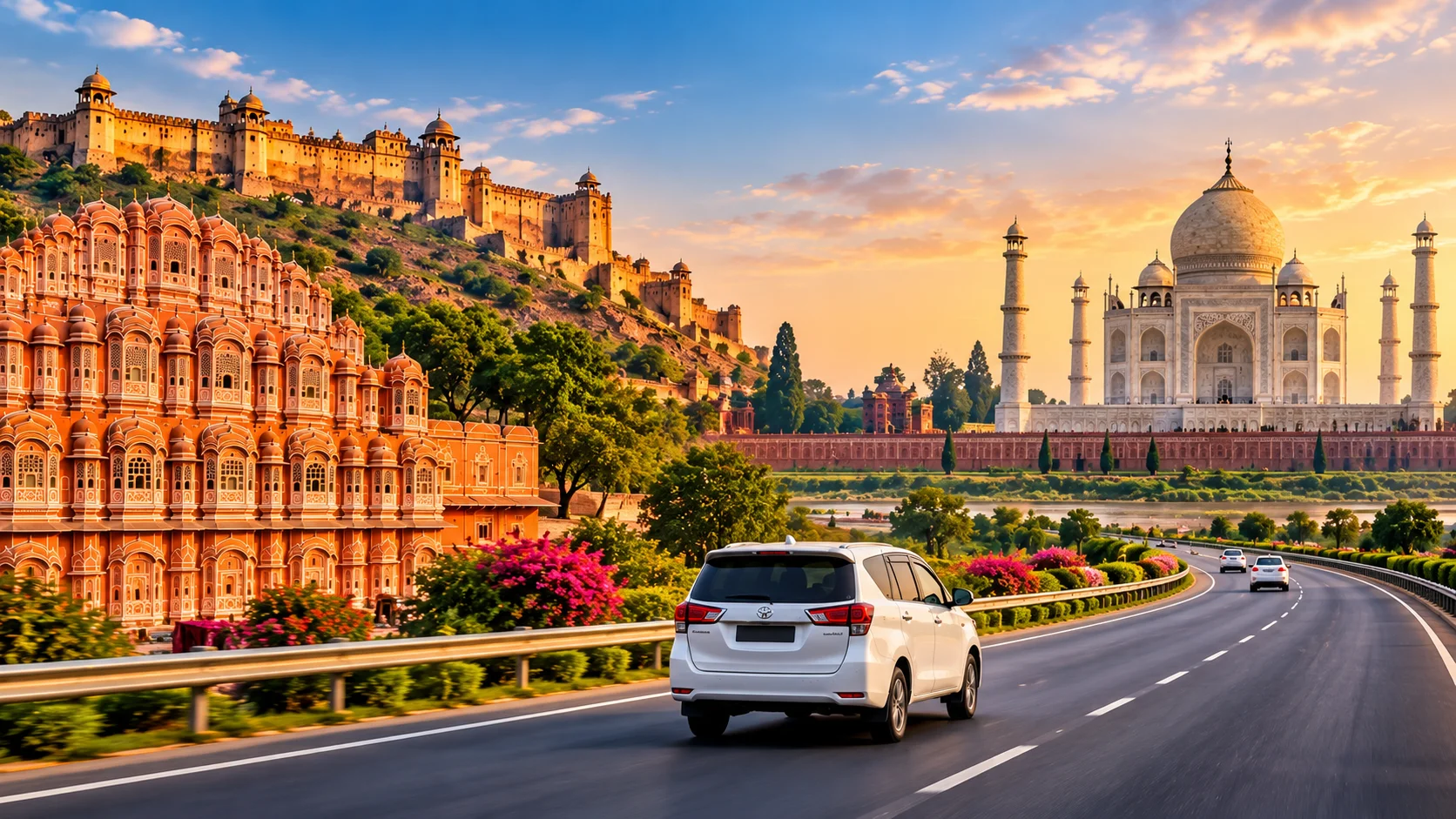 Jaipur to Agra cab service