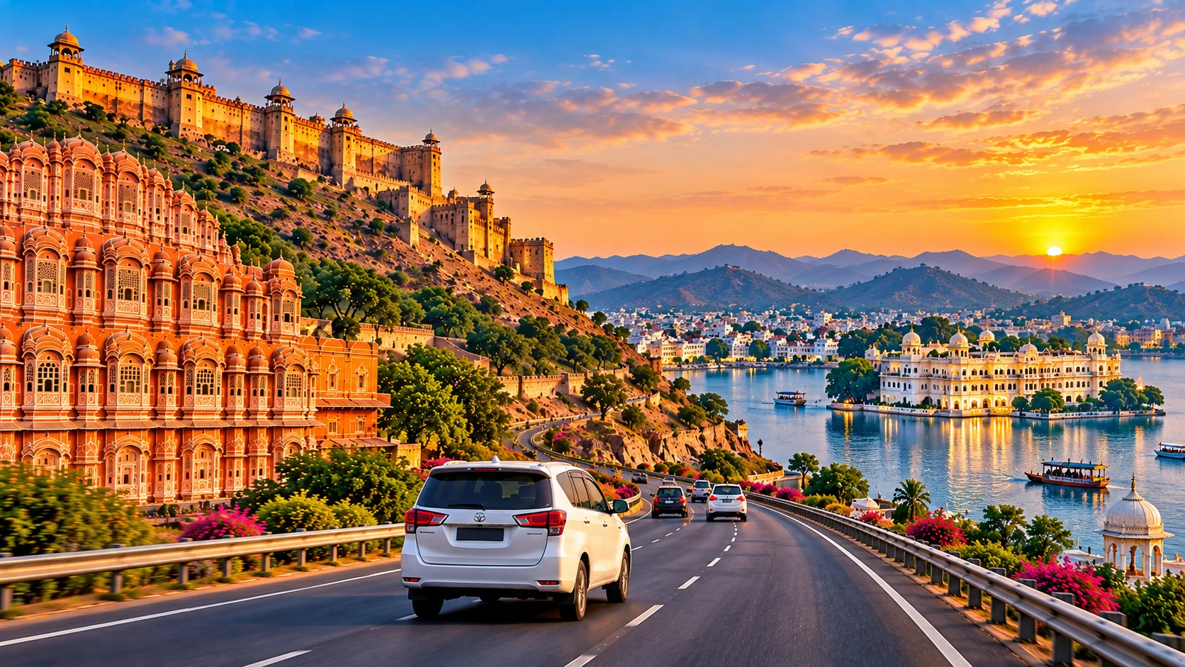 Jaipur to Udaipur taxi service